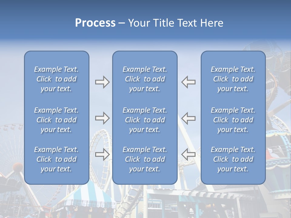 Fashioned Festival Rollercoaster PowerPoint Template