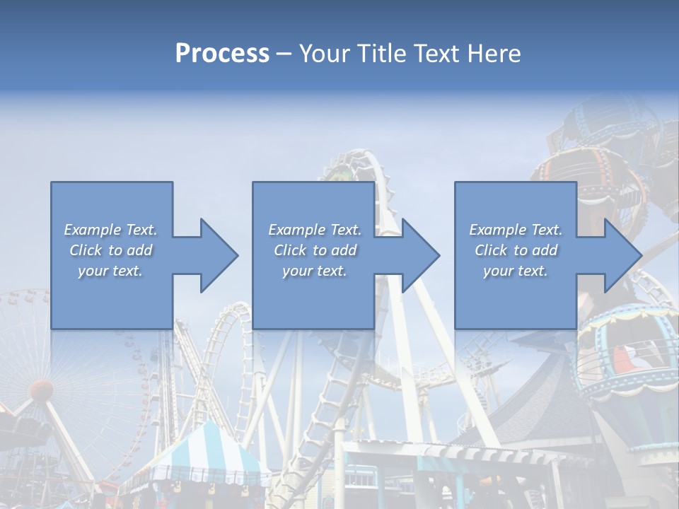 Fashioned Festival Rollercoaster PowerPoint Template