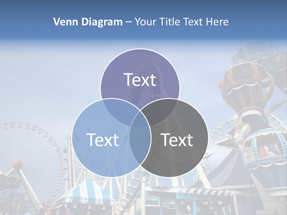 Fashioned Festival Rollercoaster PowerPoint Template