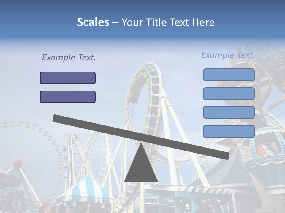 Fashioned Festival Rollercoaster PowerPoint Template