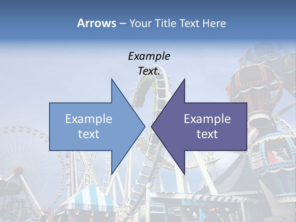 Fashioned Festival Rollercoaster PowerPoint Template
