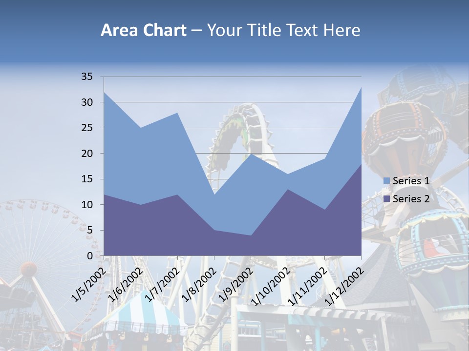 Fashioned Festival Rollercoaster PowerPoint Template