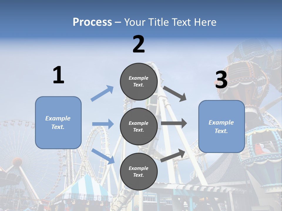 Fashioned Festival Rollercoaster PowerPoint Template