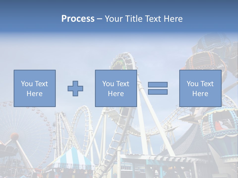 Fashioned Festival Rollercoaster PowerPoint Template