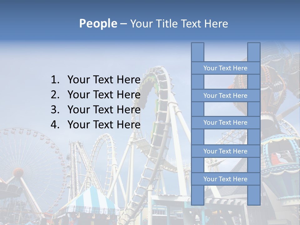 Fashioned Festival Rollercoaster PowerPoint Template
