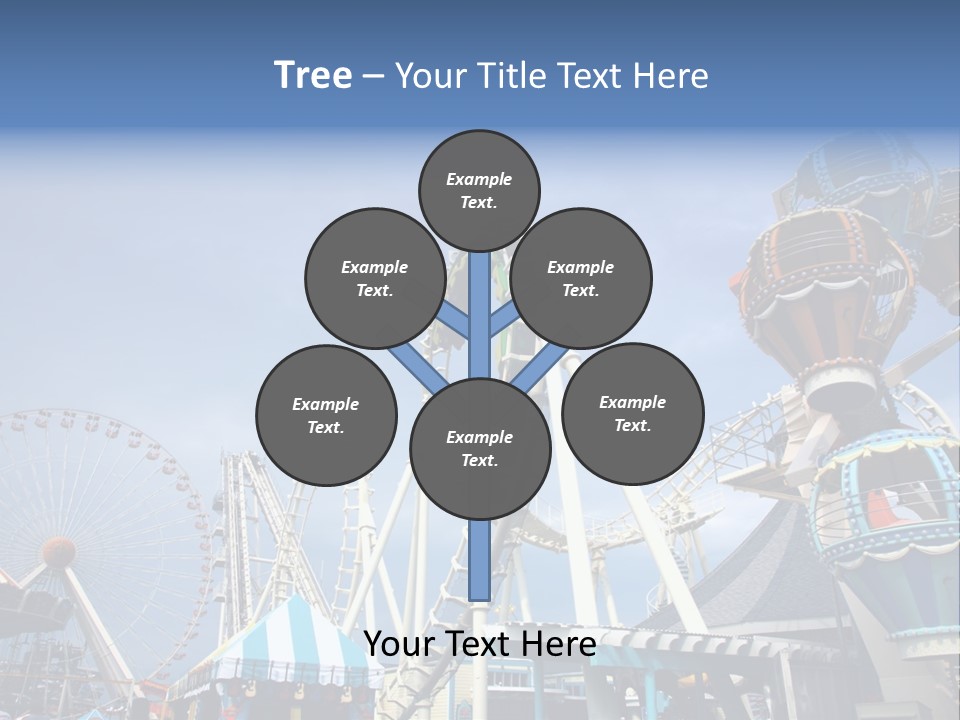 Fashioned Festival Rollercoaster PowerPoint Template