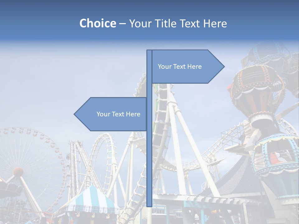 Fashioned Festival Rollercoaster PowerPoint Template