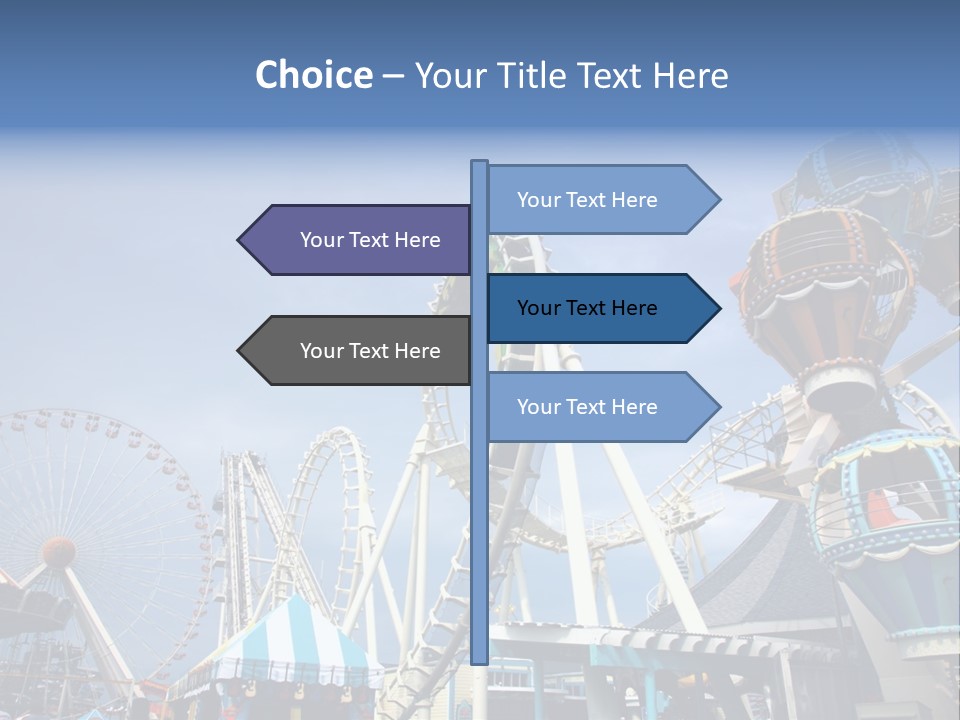 Fashioned Festival Rollercoaster PowerPoint Template
