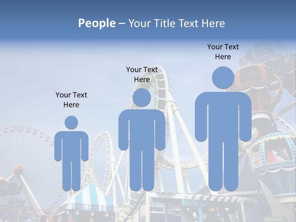 Fashioned Festival Rollercoaster PowerPoint Template