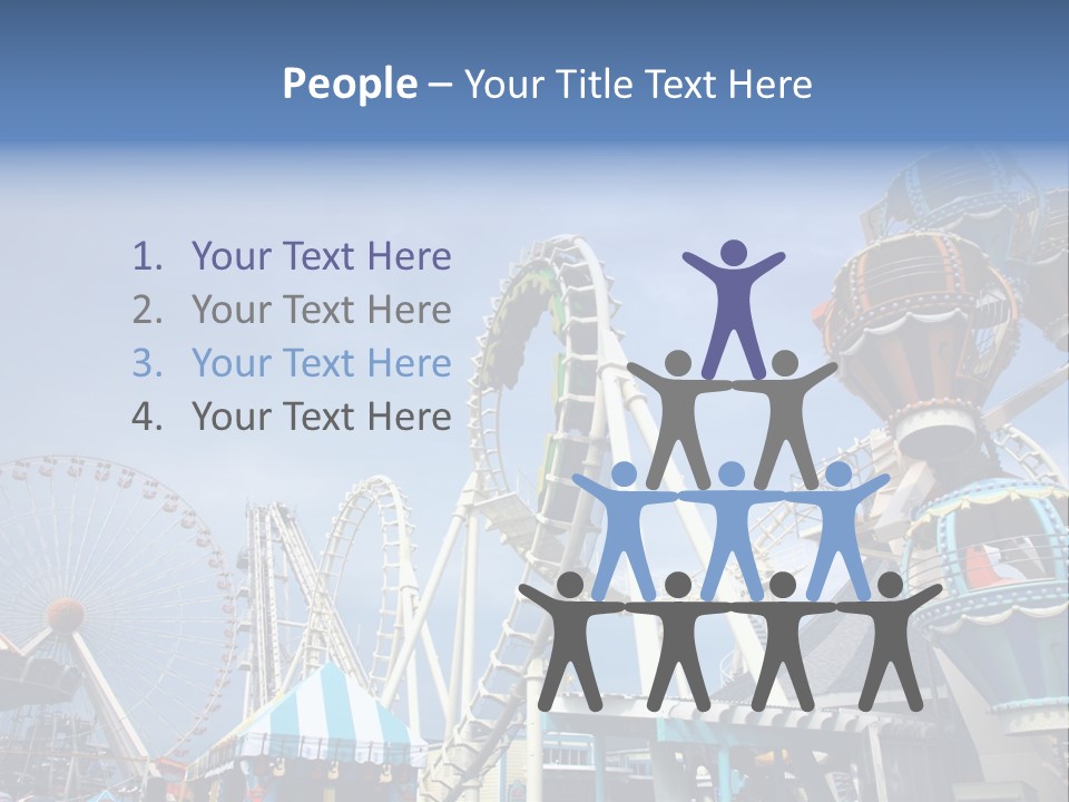 Fashioned Festival Rollercoaster PowerPoint Template