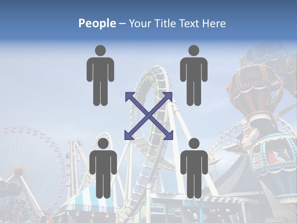 Fashioned Festival Rollercoaster PowerPoint Template