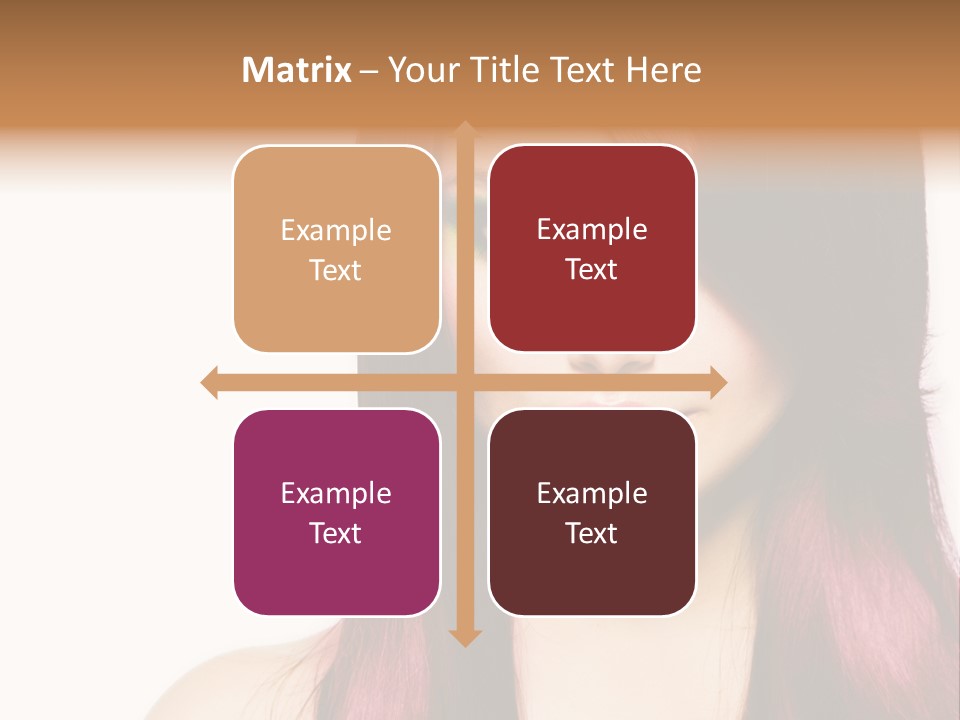 Female Girl Face PowerPoint Template