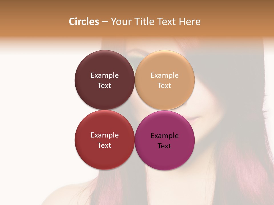 Female Girl Face PowerPoint Template