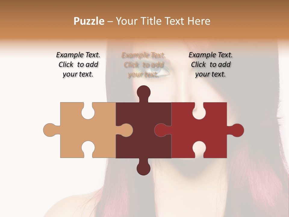 Female Girl Face PowerPoint Template