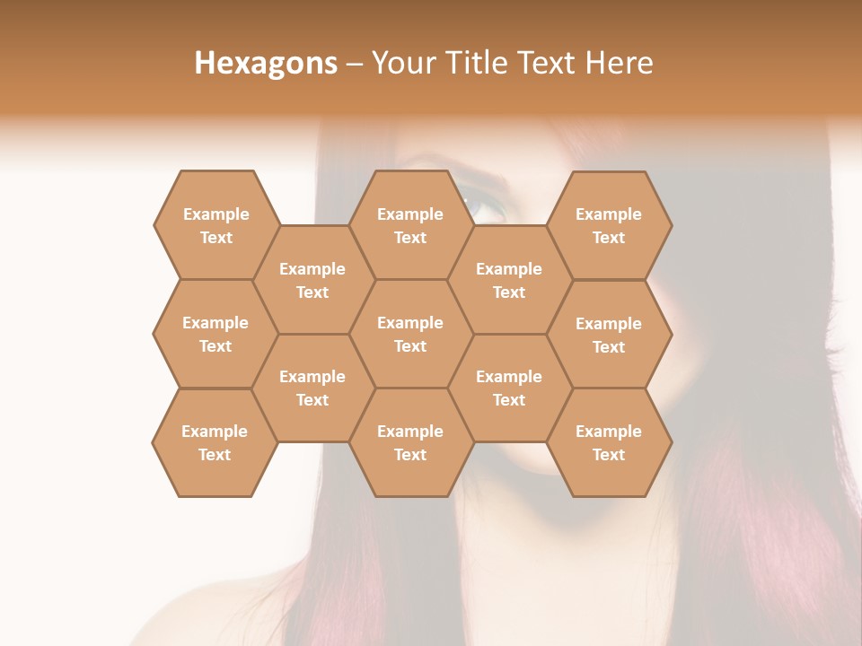 Female Girl Face PowerPoint Template