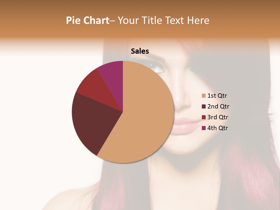 Female Girl Face PowerPoint Template