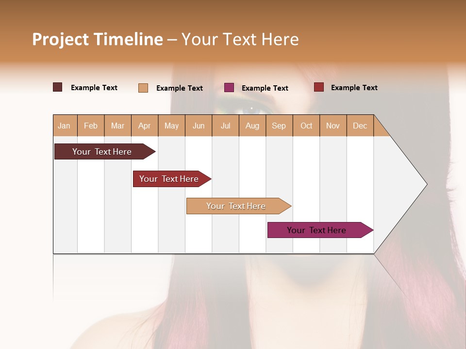 Female Girl Face PowerPoint Template