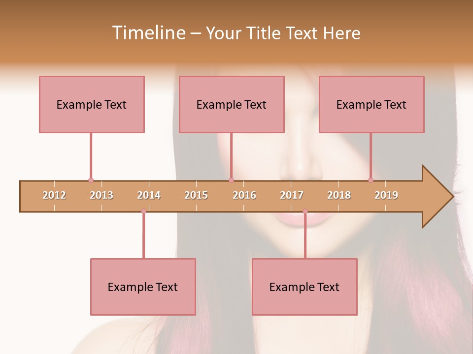 Female Girl Face PowerPoint Template