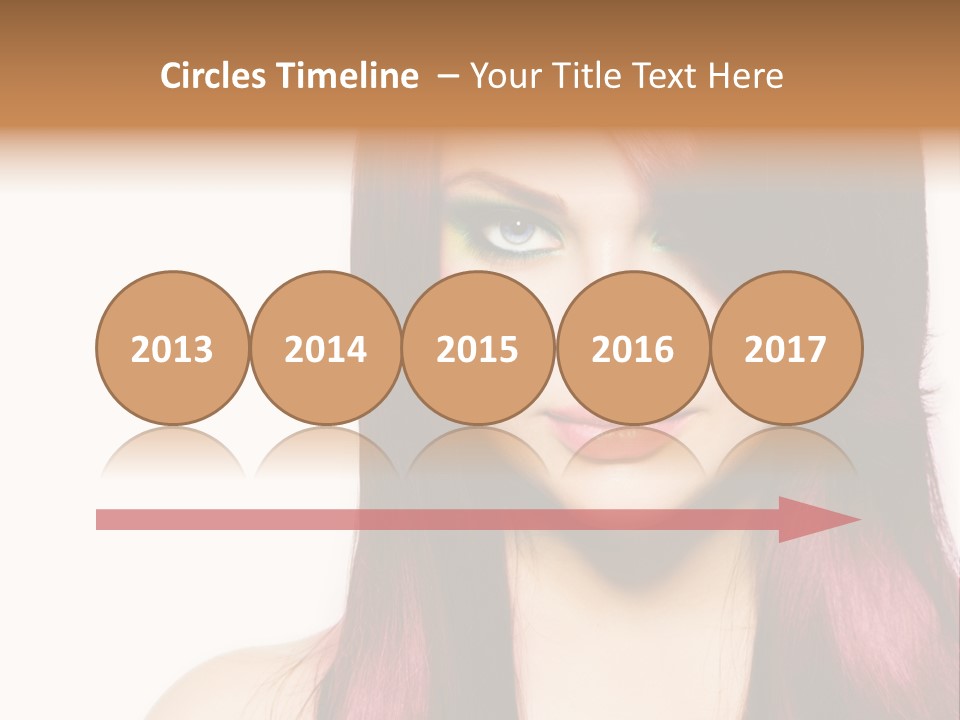 Female Girl Face PowerPoint Template