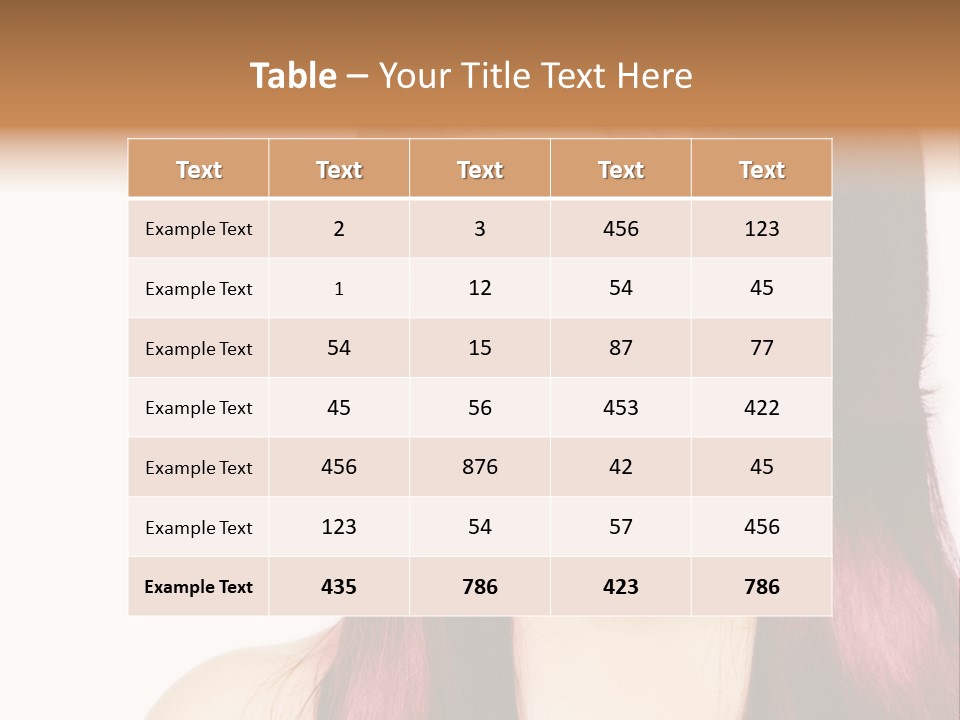 Female Girl Face PowerPoint Template