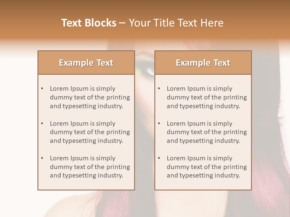 Female Girl Face PowerPoint Template