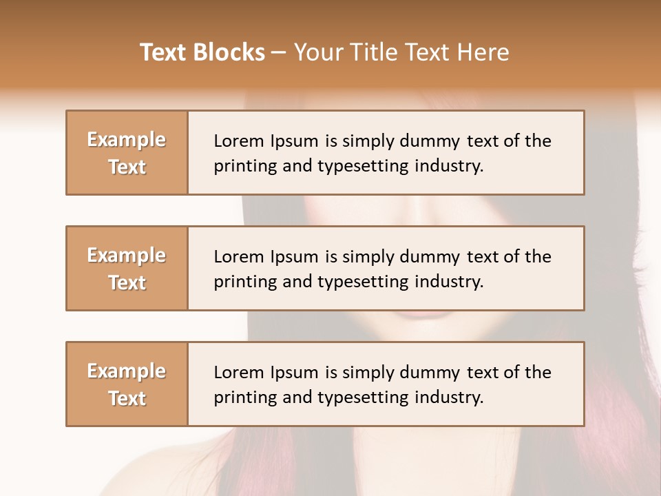 Female Girl Face PowerPoint Template