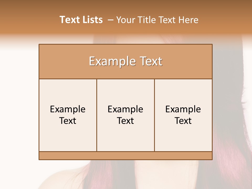 Female Girl Face PowerPoint Template