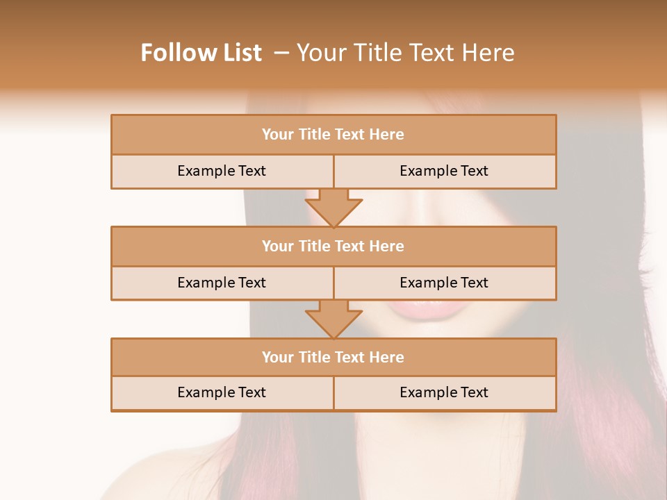Female Girl Face PowerPoint Template