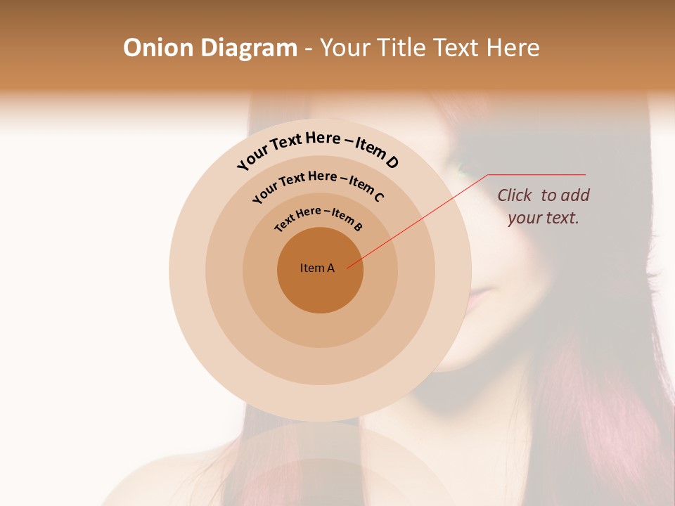 Female Girl Face PowerPoint Template