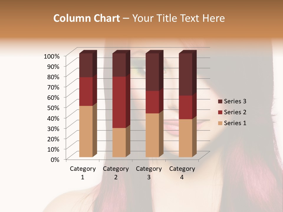 Female Girl Face PowerPoint Template