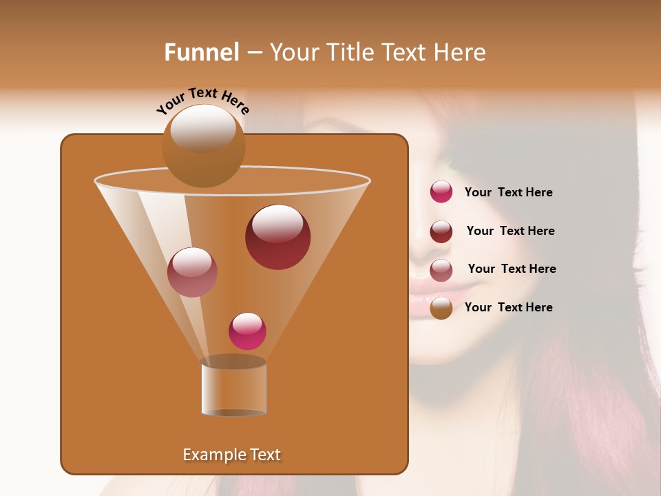 Female Girl Face PowerPoint Template