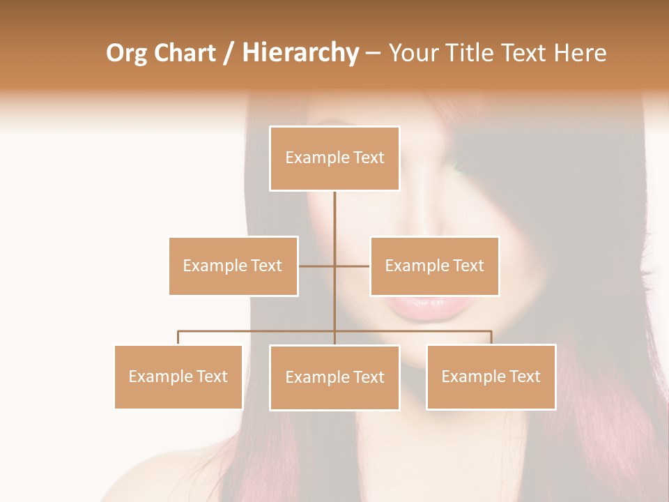 Female Girl Face PowerPoint Template
