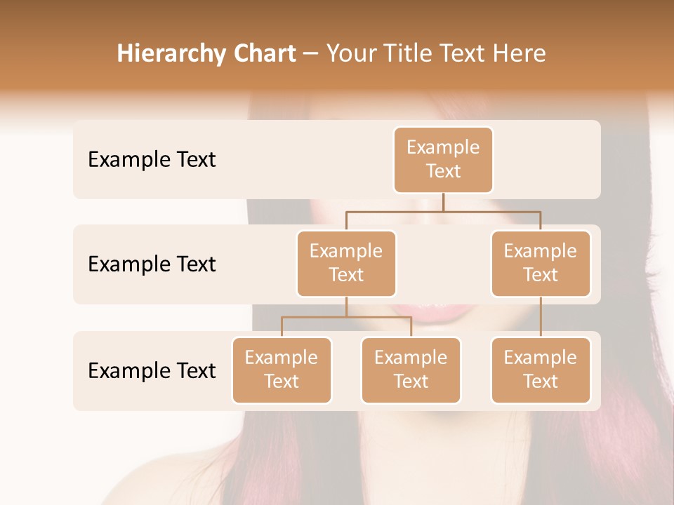 Female Girl Face PowerPoint Template