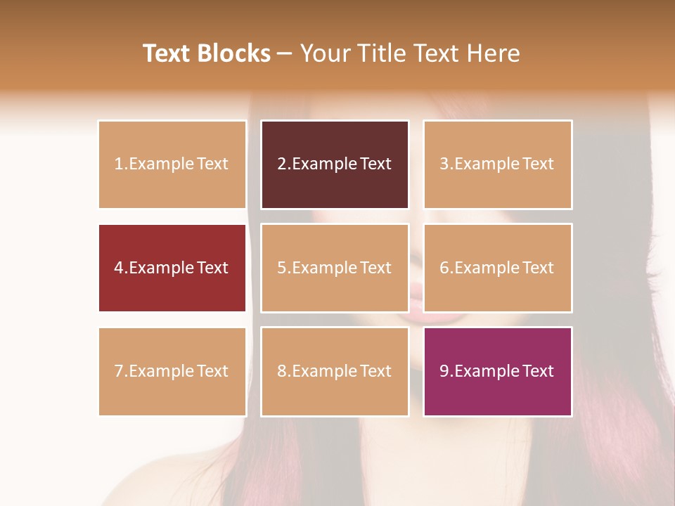 Female Girl Face PowerPoint Template