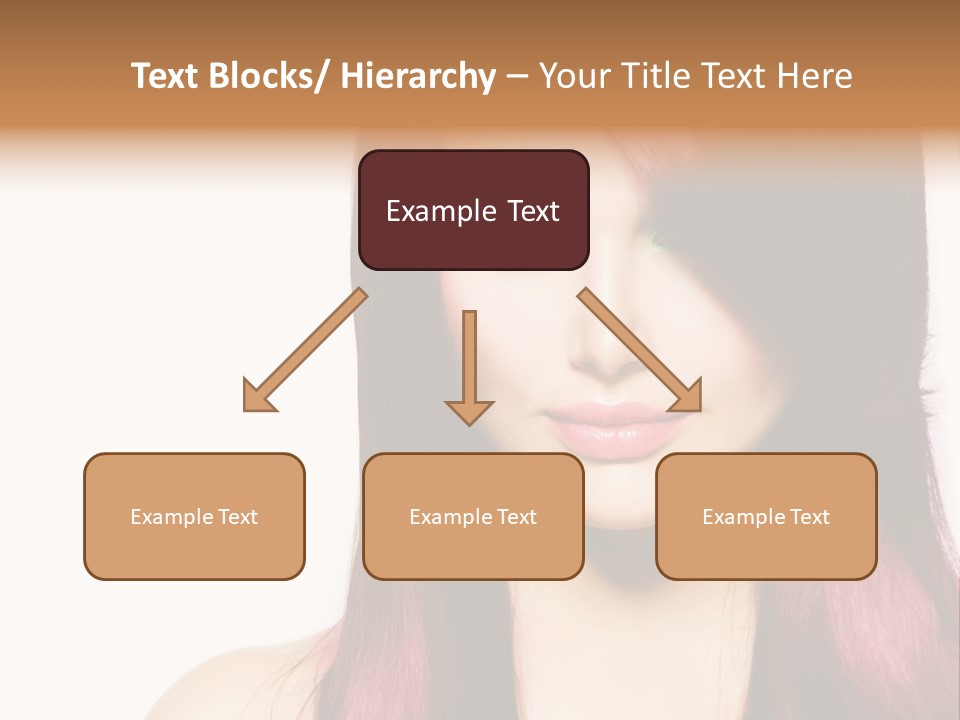 Female Girl Face PowerPoint Template