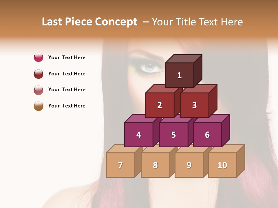 Female Girl Face PowerPoint Template