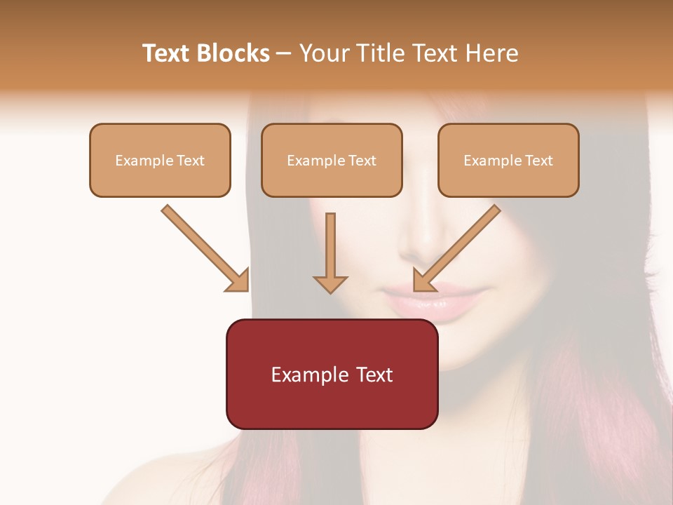 Female Girl Face PowerPoint Template