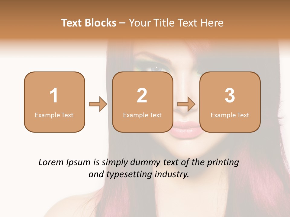 Female Girl Face PowerPoint Template