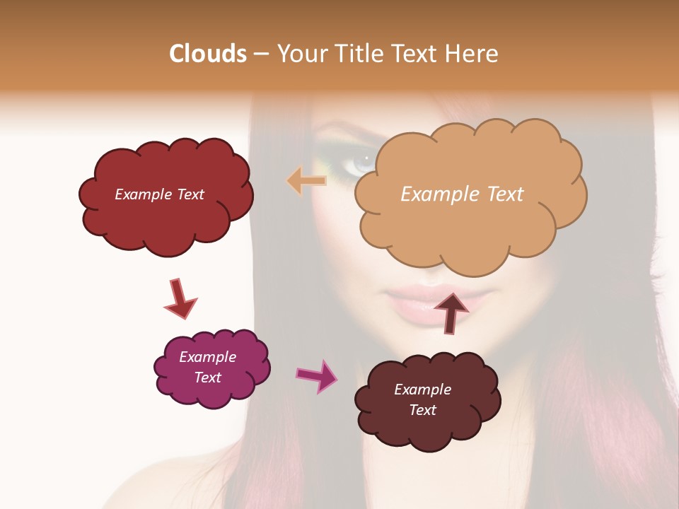 Female Girl Face PowerPoint Template