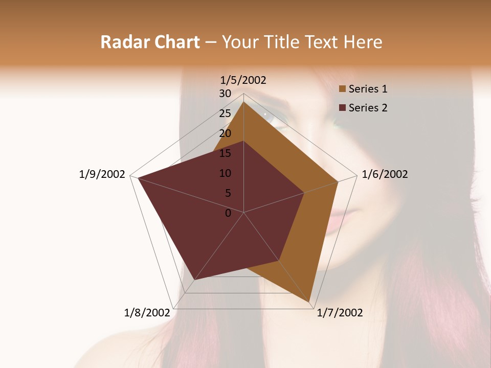 Female Girl Face PowerPoint Template