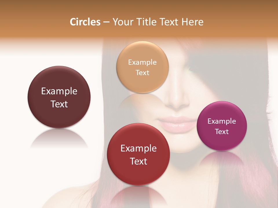 Female Girl Face PowerPoint Template