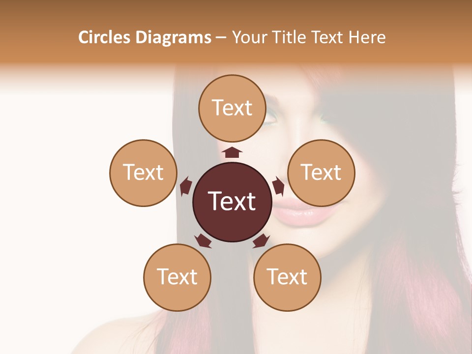 Female Girl Face PowerPoint Template