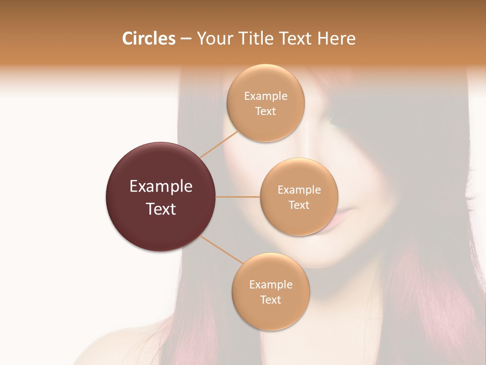 Female Girl Face PowerPoint Template