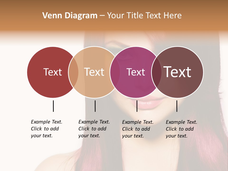 Female Girl Face PowerPoint Template