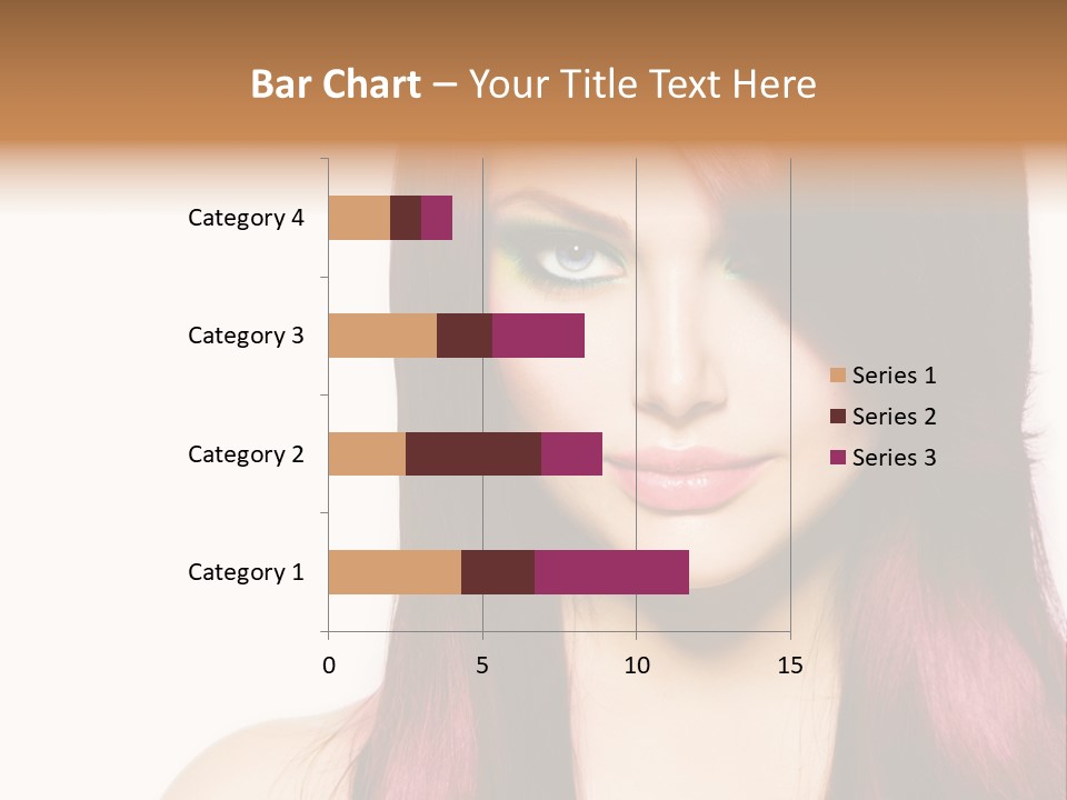 Female Girl Face PowerPoint Template