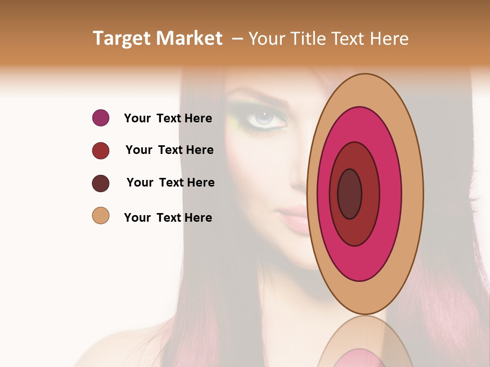 Female Girl Face PowerPoint Template