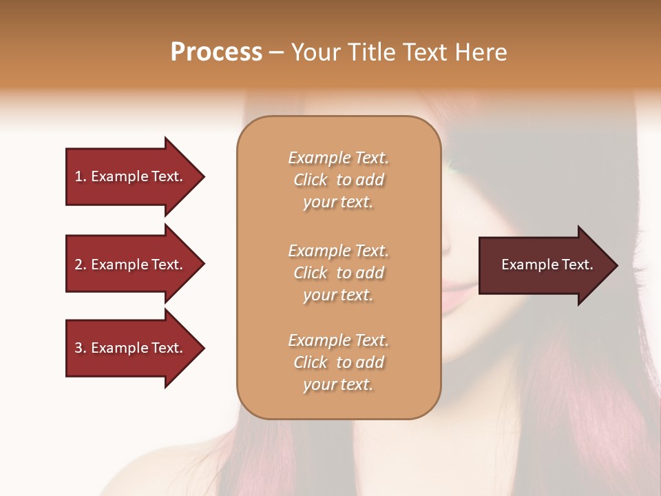 Female Girl Face PowerPoint Template
