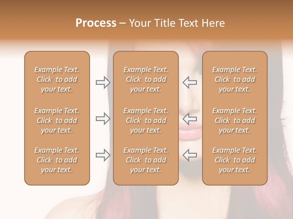 Female Girl Face PowerPoint Template