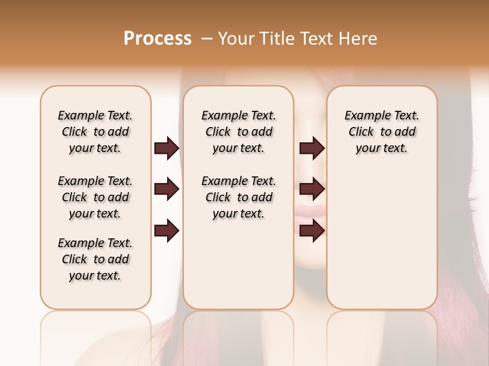 Female Girl Face PowerPoint Template