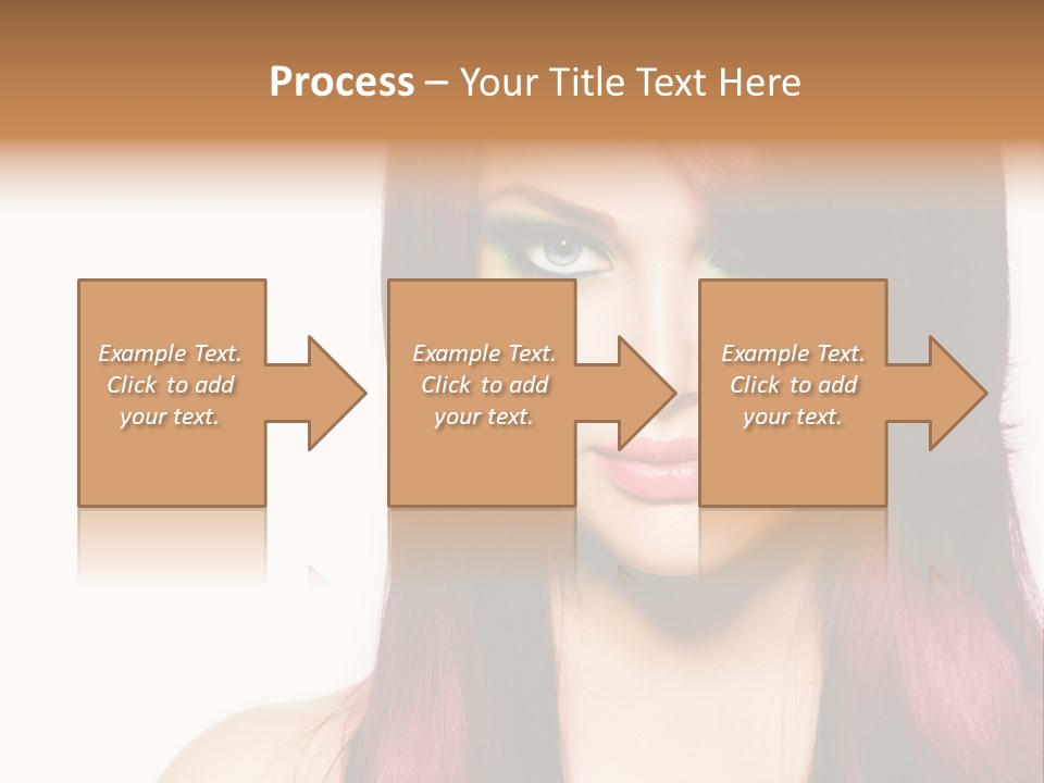 Female Girl Face PowerPoint Template